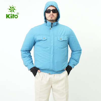 Áo rời KITO Chính Hãng(áo xanh dương không gắn quạt) 100% COTTON siêu mát, thấm hút mồ hôi cực tốt